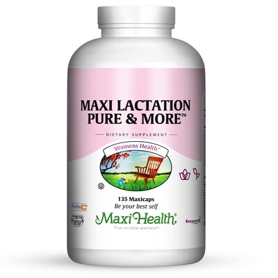 Maxi Health, Kosher Maxi Lactation Pure & More - 135 Vegetarian Capsules