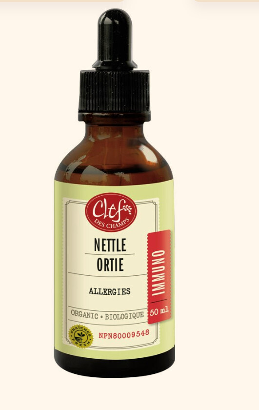 Clef Des Champs, Kosher Immuno NETTLE Organic, Help Relieves Seasonal Allergies, Liquid Tincture - 1.7 fl. oz (50 mL)