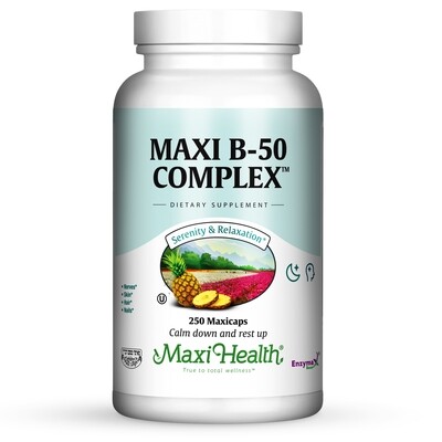 Maxi Health, Kosher B Complex 50 - 250 Vegetarian Capsules