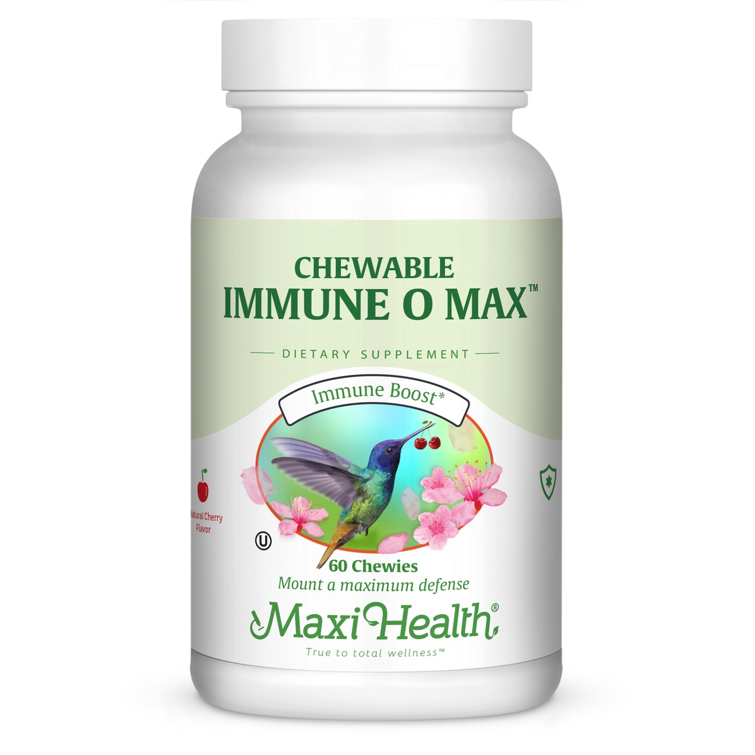 Maxi Health, Kosher Chewable Immune O Max, Cherry Flavor - 60 Chewies