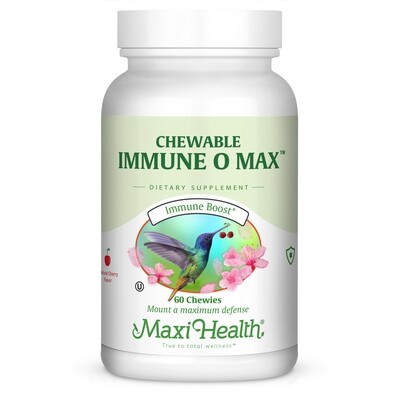 Maxi Health, Kosher Chewable Immune O Max, Cherry Flavor - 60 Chewies