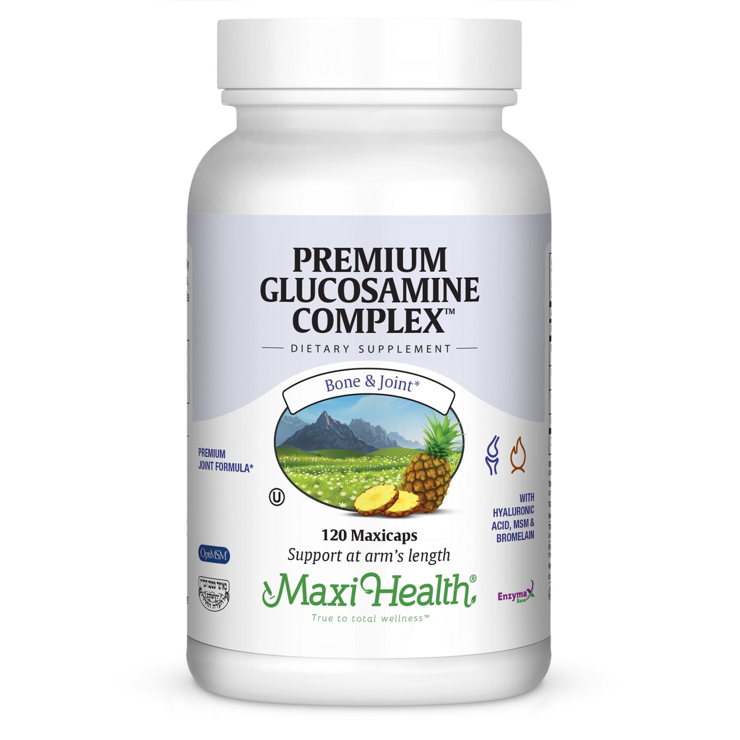 Maxi Health, Kosher Premium Glucosamine Complex - 120 Vegetarian Capsules
