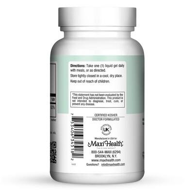 Maxi Health, Kosher Maxi Vitamin D3-5000 Liquid Gels - 180 MaxiGels