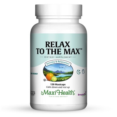 Maxi Health, Kosher Relax to the Max - 120 Vegetarian Capsules
