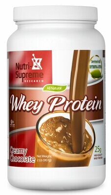Nutri Supreme, Kosher Whey Protein Powder, w/ Erythritol & Stevia, Creamy Chocolate Flavor - 1 Lb. (454g)