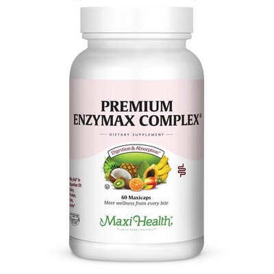 Maxi Health, Kosher Premium Enzymax Complex (Enzyme Complex) - 60 Vegetarian Capsules