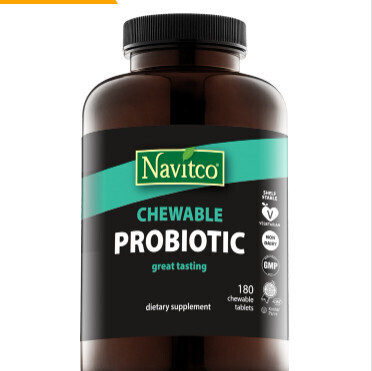 Navitco, Kosher Chewable Probiotic, Berry Flavor - 180 Tablets