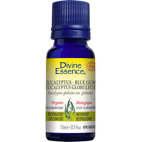 Divine Essence, Eucalyptus Blue Gum, Organic, Essential Oil - 15 mL