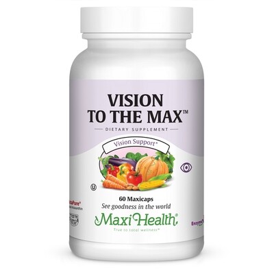 Maxi Health, Kosher Vision To The Max - 60 Vegetarian Capsules