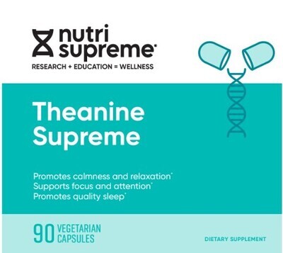 Nutri Supreme, Kosher Theanine Supreme, L-Theanine - 90 Vegetarian Capsules