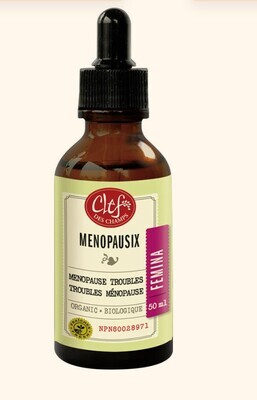 Clef Des Champs, Kosher Menopausix Organic, Reduces Discomforts of Menopause, Liquid Tincture - 50 mL (1.7 fl. oz.)