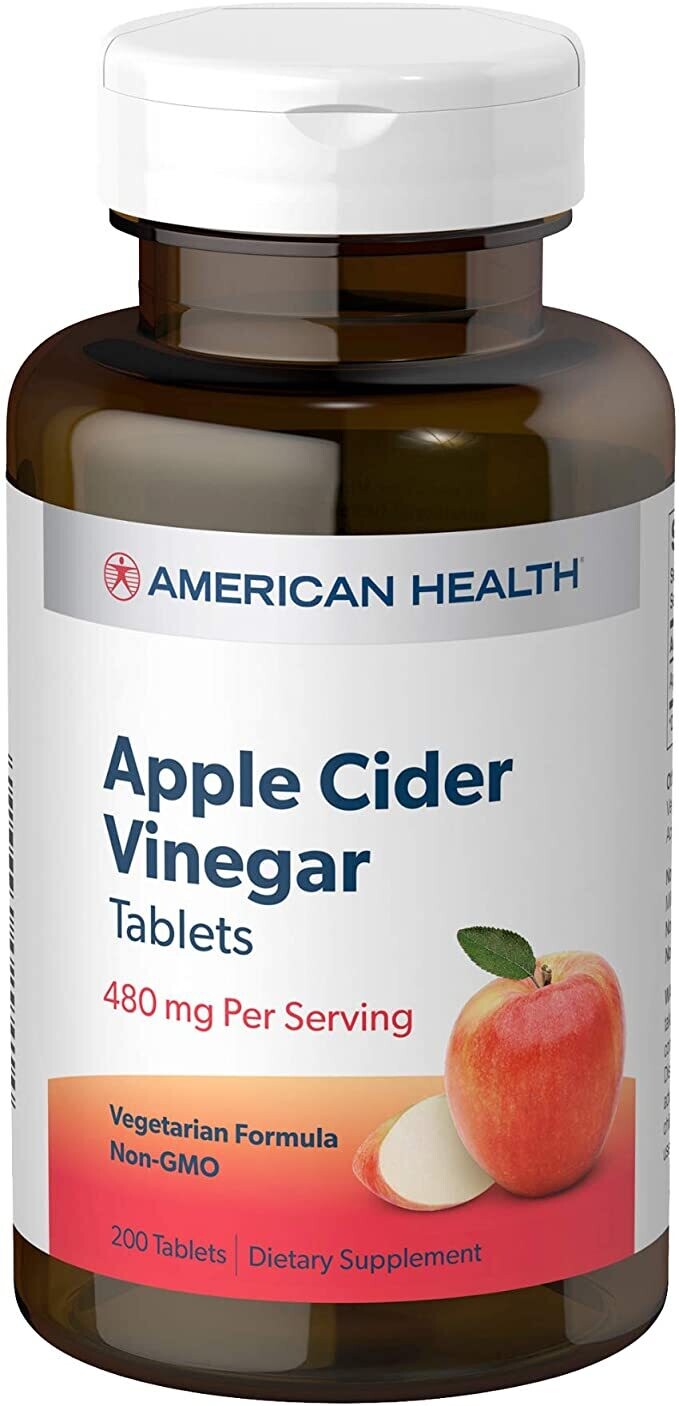 American Health, Apple Cider Vinegar 480mg - 200 Tablets