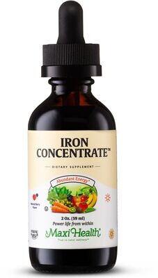 Maxi Health, Kosher Iron Concentrate, Berry Flavor, Liquid - 2 fl. oz. (60 mL)
