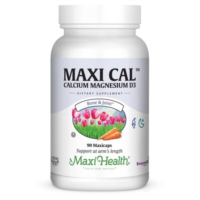 Maxi Health, Kosher Maxi Cal (Calcium, Magnesium &amp; D3) - 90 Vegetarian Capsules