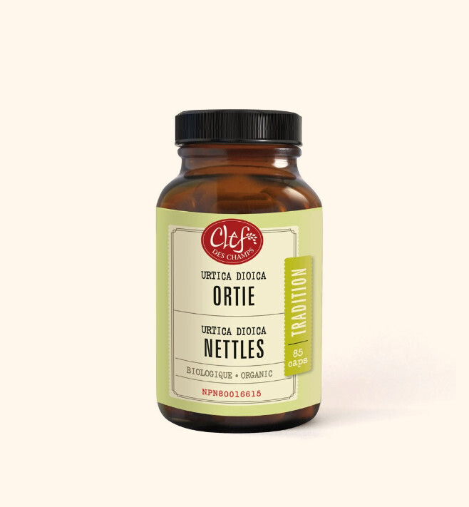 Clef Des Champs, Kosher Tradition NETTLES Organic 290mg, Relieves Seasonal Allergy Symptoms - 85 Vegetarian Capsules