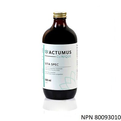 Actumus, Kosher Vita Spec, (Supports Healthy Liver Function), Vegetable Glycerin - 500 mL