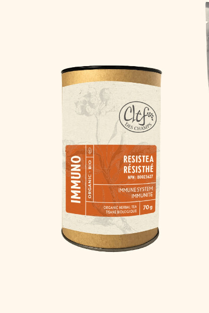 Clef Des Champs, Kosher Immuno RESISTEA Organic Loose Herbal Tea, Boost Immune System, Tube - 70g