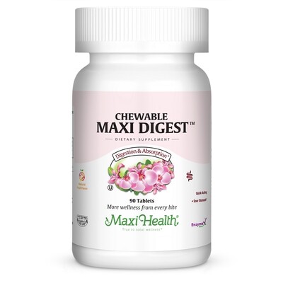 Maxi Health, Kosher Maxi Digest Chewable - 90 Tablets