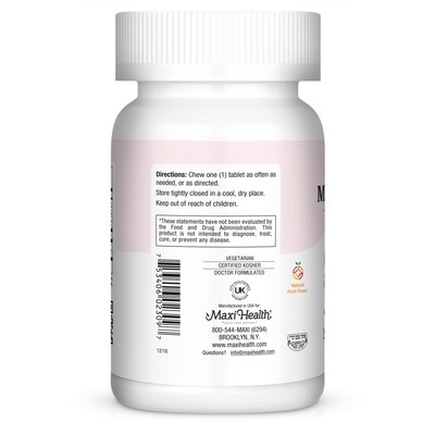 Maxi Health, Kosher Maxi Digest Chewable - 90 Chewable Tablets