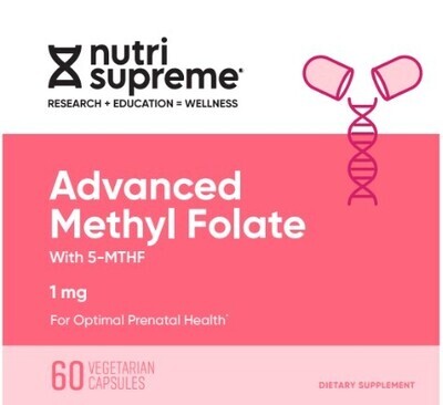 Nutri Supreme, Kosher Advanced Methyl Folate (MTHF) 1mg - 60 Vegetarian Capsules