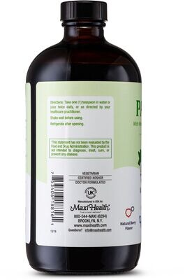 Maxi Health, Kosher KiddieMax, Panto C Liquid, Vitamin C with Whole Elderberry Fruit, Immune Boost, Berry Flavor - 16 fl. oz (473 mL)