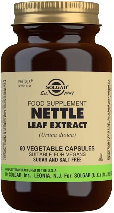 Solgar, Kosher  Stinging Nettle Leaf Extract - 60 Vegetarian Capsules