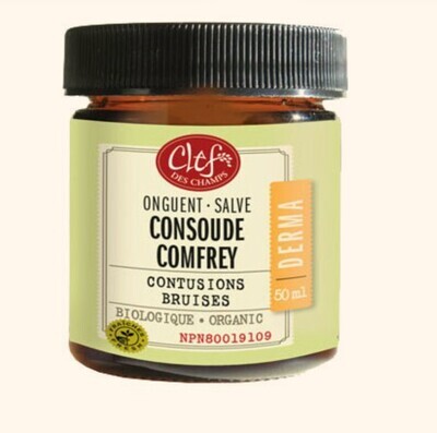 Clef Des Champs, Kosher Derma COMFREY Salve Organic, Heals Sprains &amp; Contusions, Cream - 50 mL