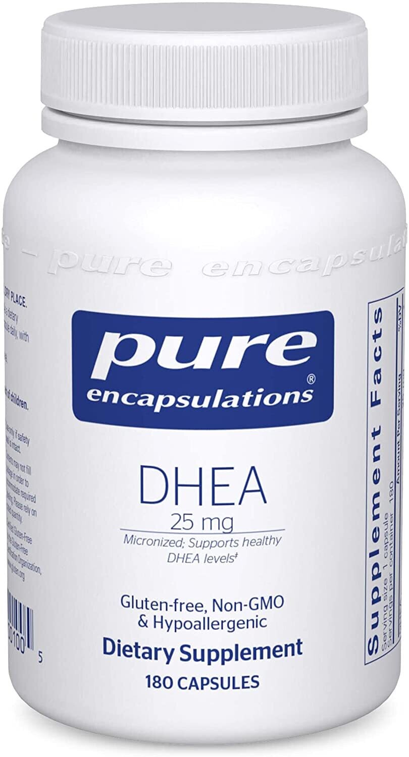 Pure Encapsulations, DHEA 25mg. - 180 Vegetarian Capsules