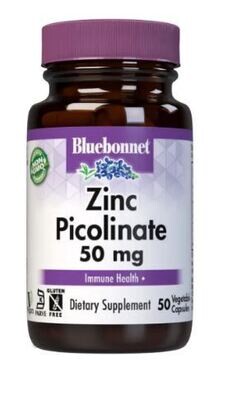Bluebonnet, Kosher Zinc Picolinate 50 mg - 100 Vegetarian Capsules
