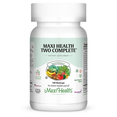 Maxi Health, Kosher Maxi Health Two Complete, Multi Vitamin & Mineral - 180 Vegetarian Capsules