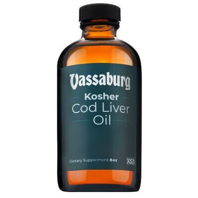 Vassaburg, KSA Kosher Cod Liver Oil, Liquid - 8 fl. oz. (236 mL)