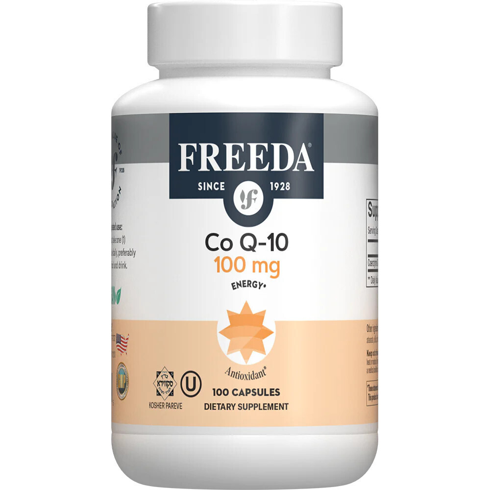 Freeda, Kosher Co Q-10 (Coenzyme Q10) 100mg - 100 Vegetarian Capsules