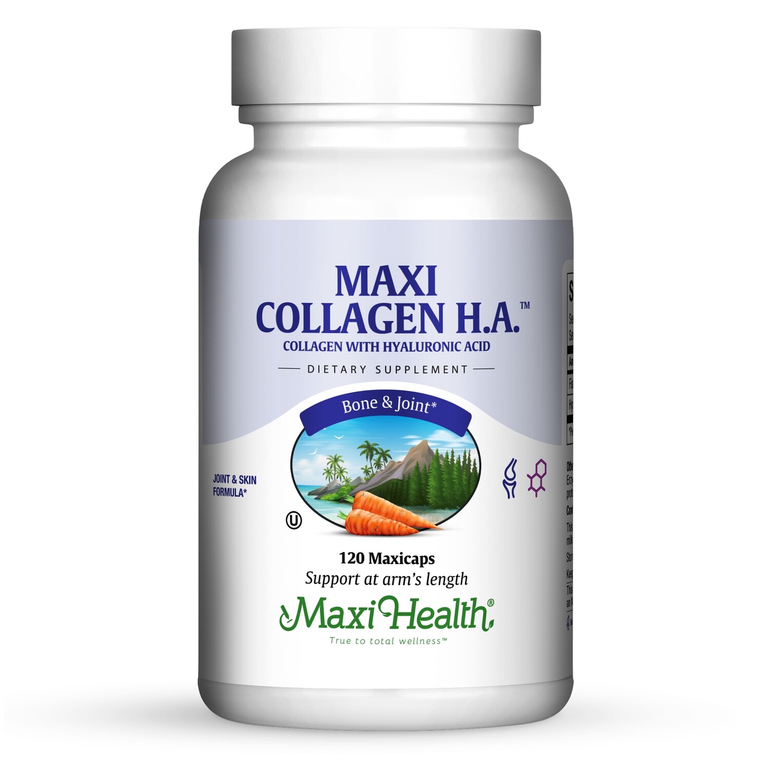 Maxi Health, Kosher Maxi Collagen H.A. - 120 Vegetarian Capsules