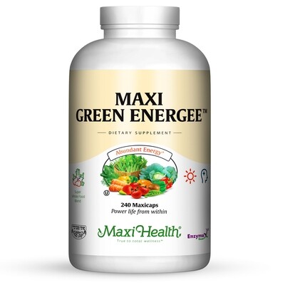 Maxi Health, Kosher Maxi Green Energee, Energy Formula, Capsules - 240 Vegetarian Capsules
