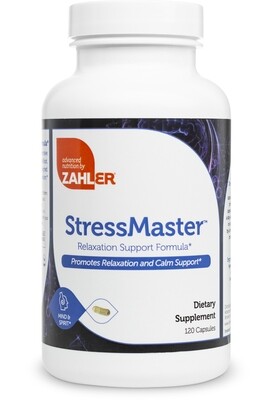 Zahlers, Kosher StressMaster, Relaxation, Stress Support Formula - 120 Vegetarian Capsules