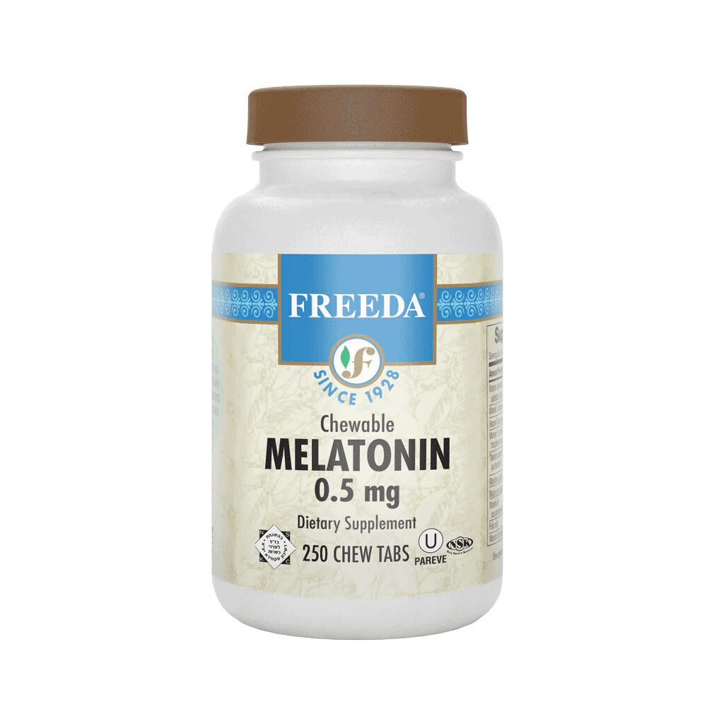 Freeda, Kosher Melatonin 0.5mg Chewable - 250 Chewable Tablets
