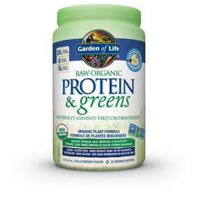 Garden of Life, Raw Organic Protein &amp; Greens, Protein Powder Vanilla - 550g