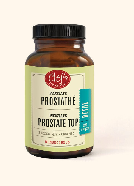 Clef Des Champs, Kosher Detox PROSTATE TOP Organic 350mg, Helps Relieve Minor Prostate Irritations - 85 Vegetarian Capsules