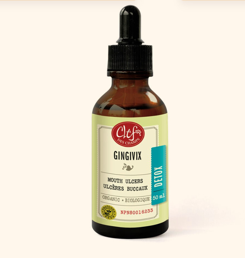 Clef Des Champs, Kosher Detox GINGIVIX Organic, For Healthy Mouth &amp; Gums, Liquid Tincture - 1.7 fl. oz (50 mL)