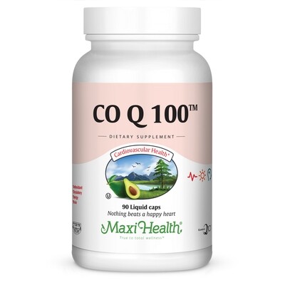 Maxi Health, Kosher Co Q 100 Liquid Caps (Coenzyme Q10) - 90 Liquid Vegetarian Capsules