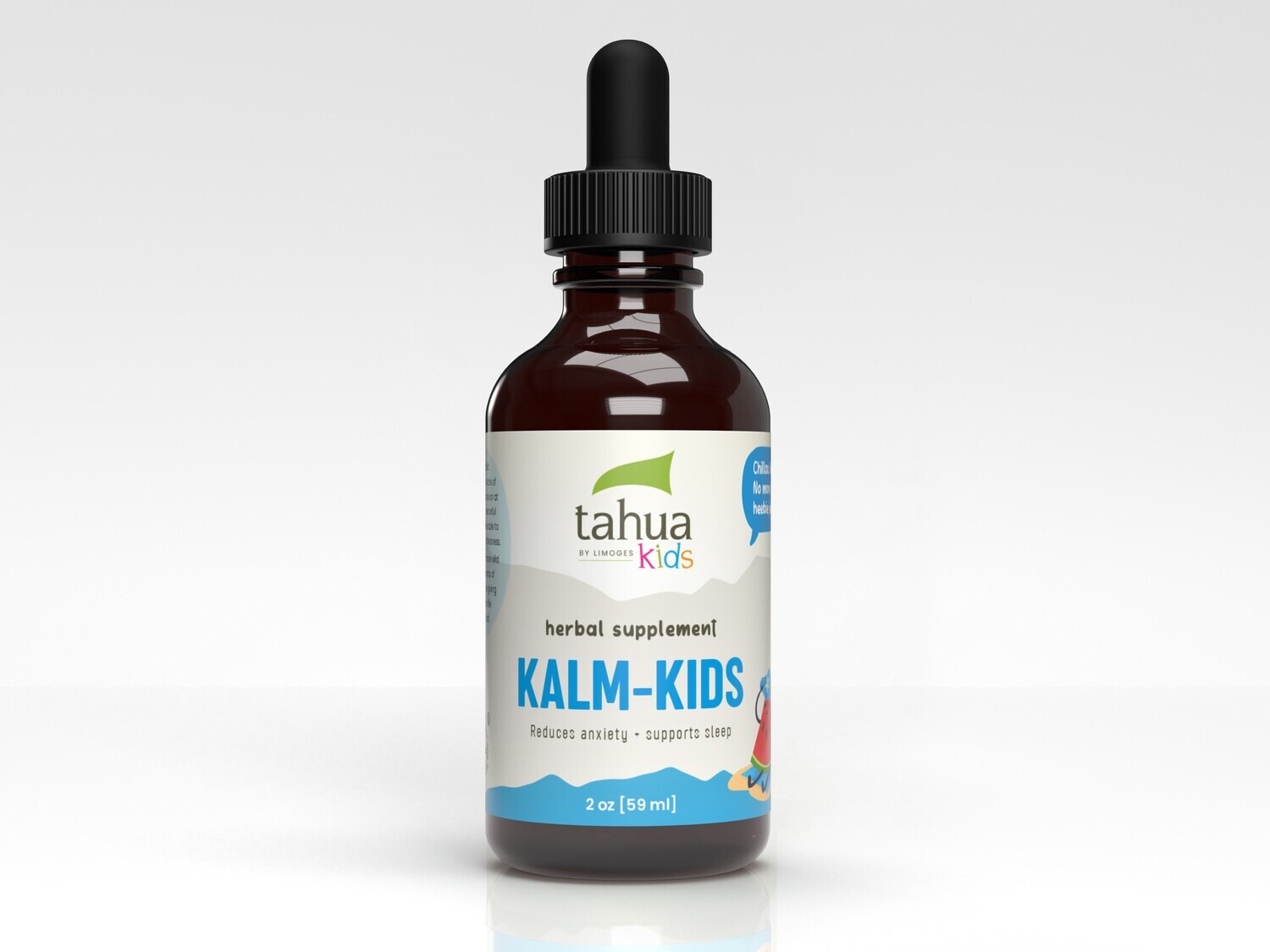 Tahua, Kosher Kids, Kalm-Kids, (Kids Relaxation &amp; Calming Formula), Liquid Tincture - 2 fl. oz. (59 mL)