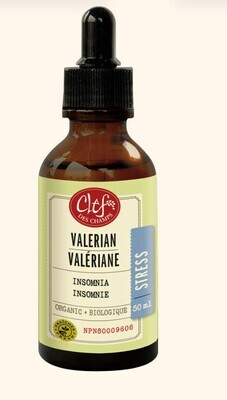 Clef Des Champs, Kosher Stress VALERIAN Organic, Sleep Aid, Liquid Tincture - 1.7 fl. oz (50 mL)