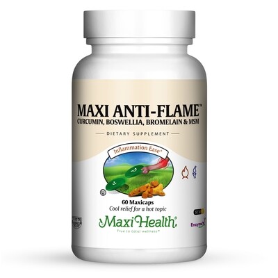 Maxi Health, Kosher Maxi Anti Flame - 60 Vegetarian Capsules