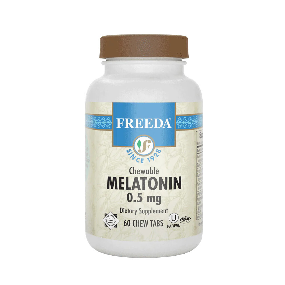 Freeda, Kosher Melatonin 0.5mg Chewable - 60 Chewable Tablets