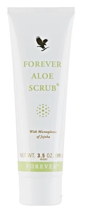 Forever, FOREVER ALOE SCRUB, Natural Exfoliator For The Face &amp; Body - 3.5 oz. (99 g)