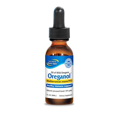 North American Herb & Spice, Kosher Oreganol P73, Oil of Wild Oregano, Liquid - 1 fl oz (30 mL)