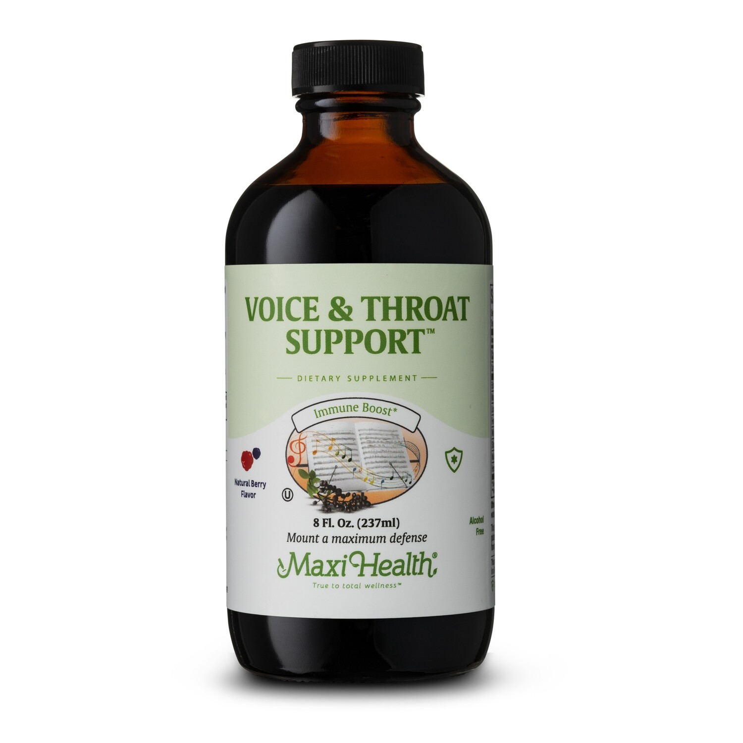 Maxi Health, Kosher Voice &amp; Throat Support - 8 fl. oz. (237 mL)