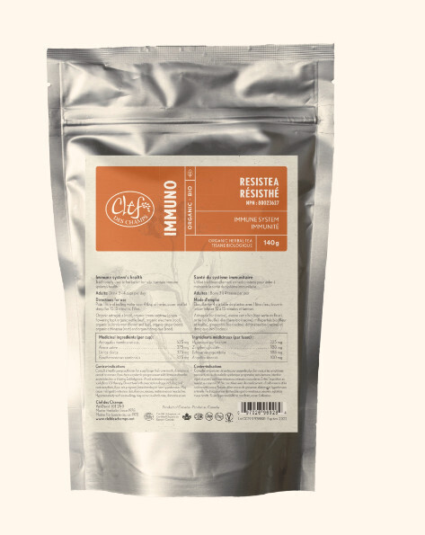 Clef Des Champs, Kosher Immuno RESISTEA Organic Loose Herbal Tea, Boost Immune System - 140g. (Pak)