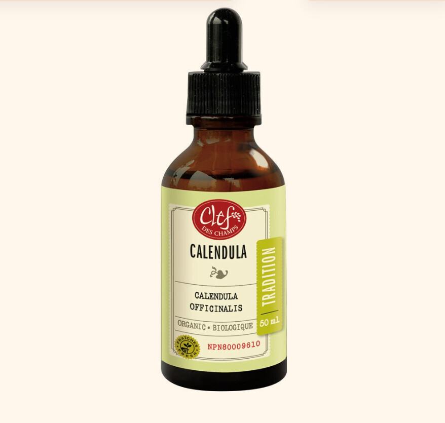 Clef Des Champs, Kosher Tradition CALENDULA Organic, Relieves Inflammation, Liquid Tincture - 1.7 fl. oz (50 mL)