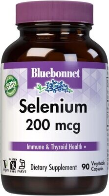 Bluebonnet, Kosher Selenium 200mcg - 90 Vegetarian Capsules.